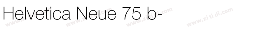 Helvetica Neue 75 b字体转换